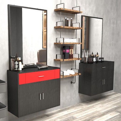 Wall mounted barber - barber, salon